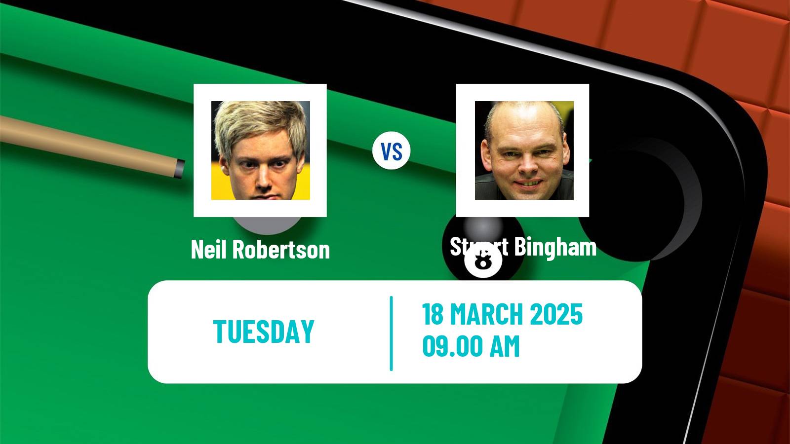 Snooker Players Championship Neil Robertson - Stuart Bingham