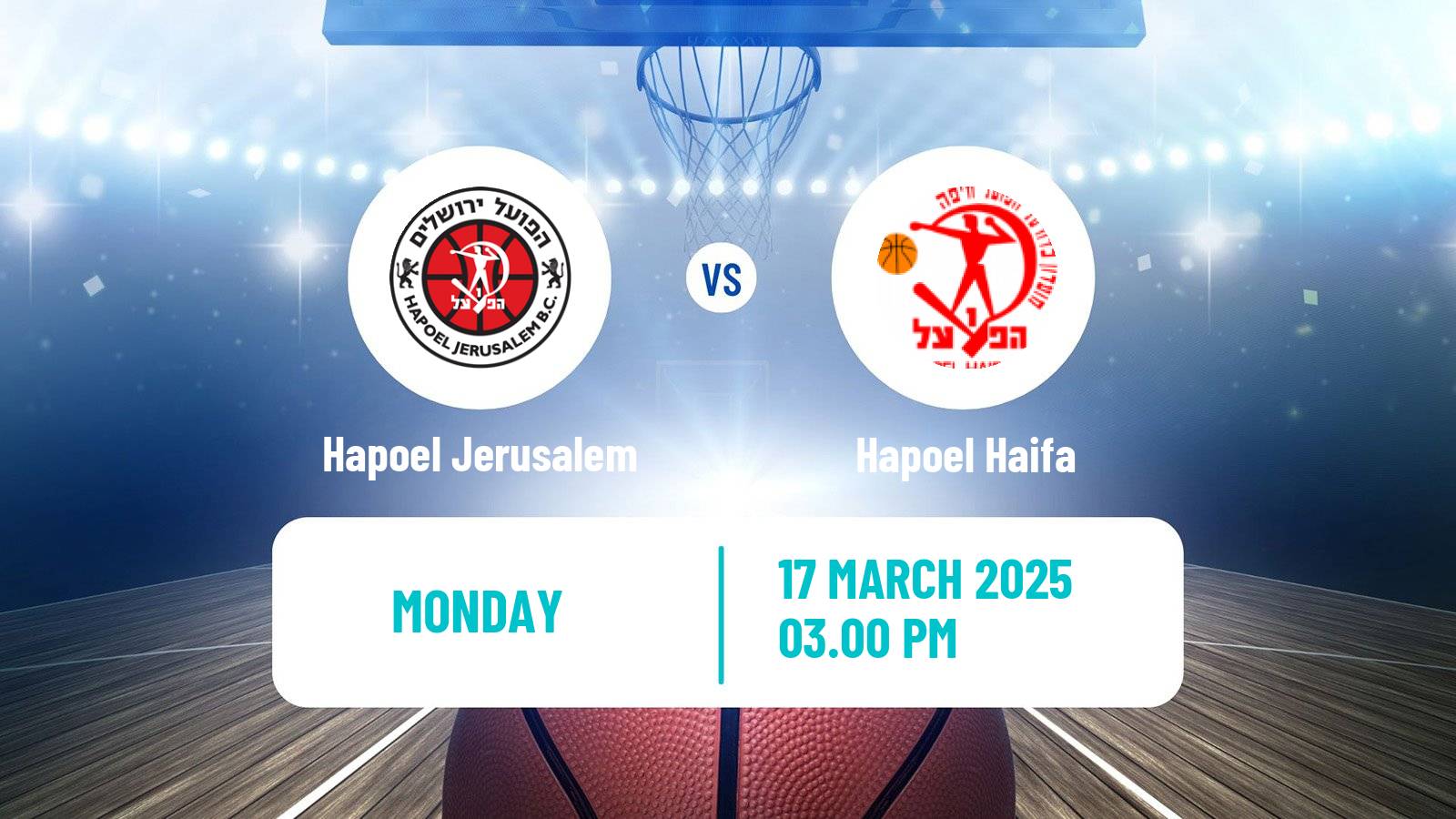 Basketball Israeli Basketball Super League Hapoel Jerusalem - Hapoel Haifa