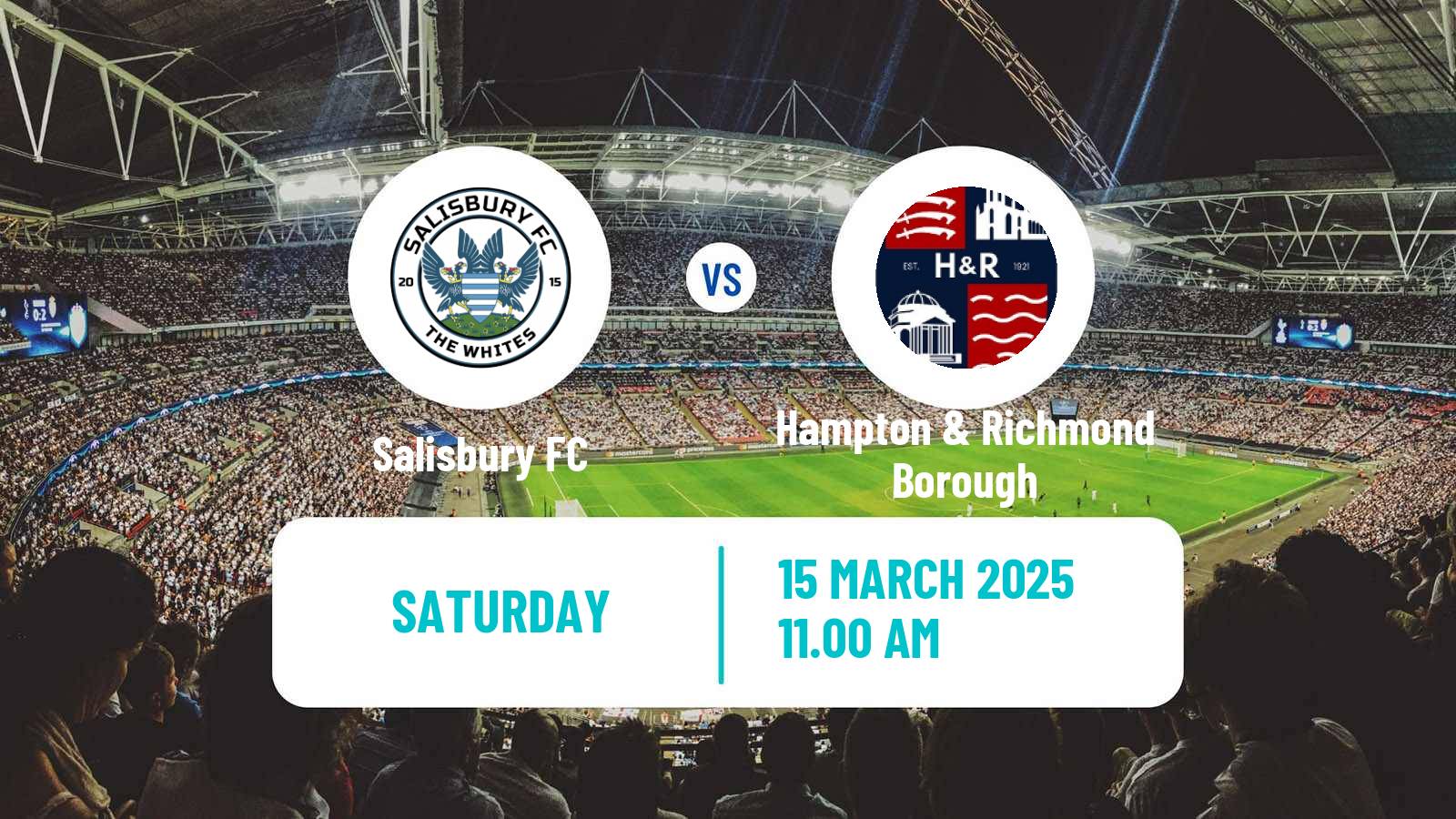 Soccer English National League South Salisbury - Hampton & Richmond Borough