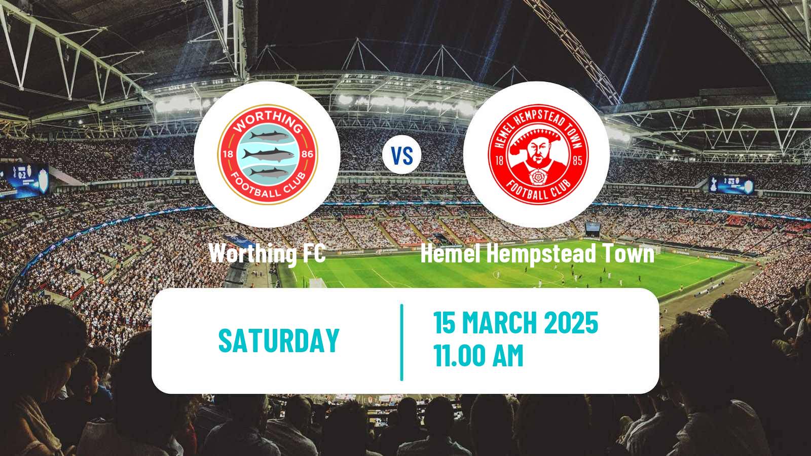 Soccer English National League South Worthing - Hemel Hempstead Town