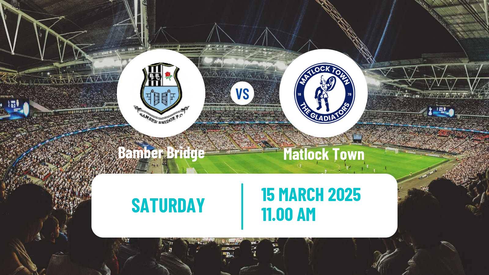 Soccer English NPL Premier Division Bamber Bridge - Matlock Town