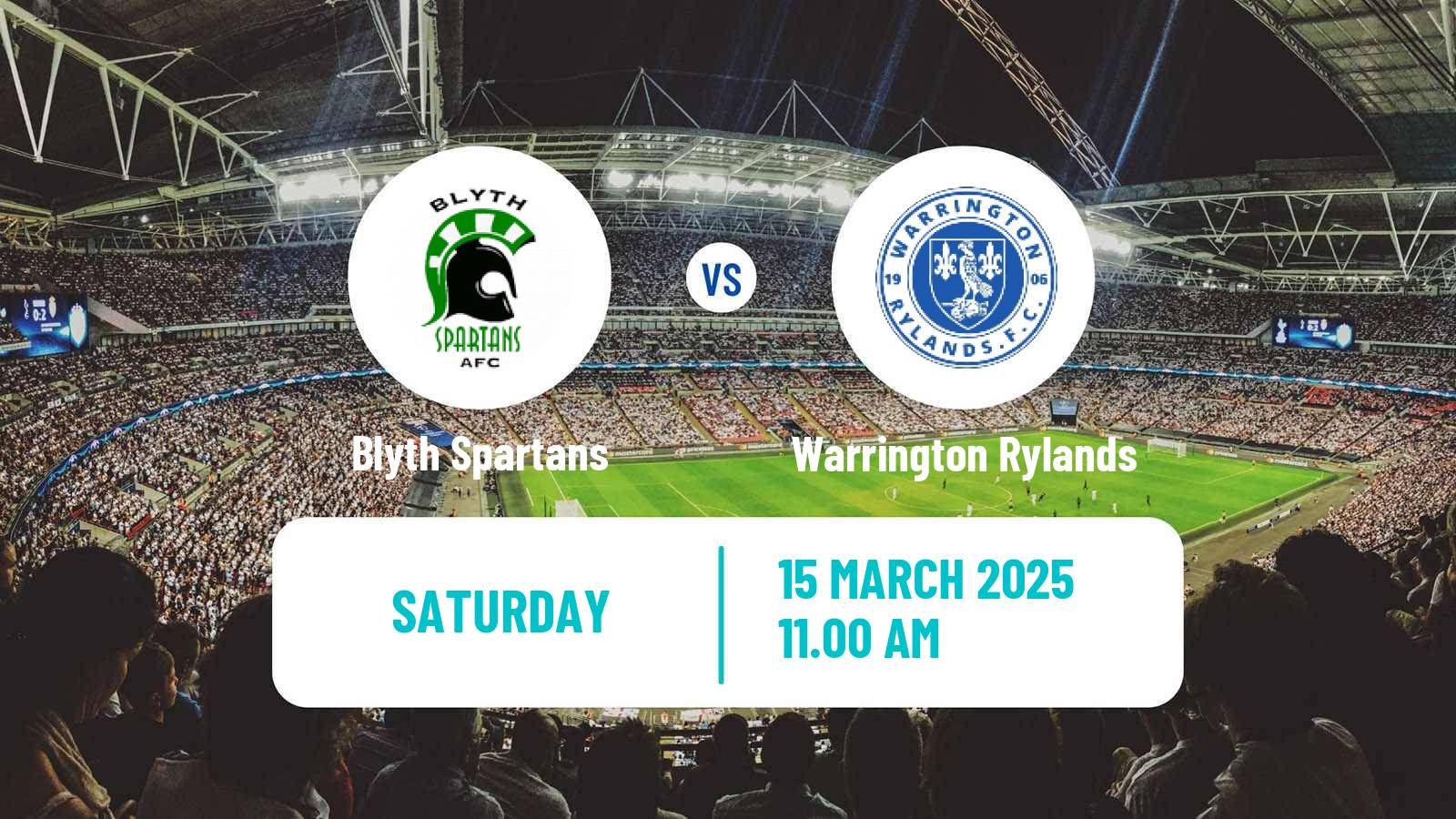 Soccer English NPL Premier Division Blyth Spartans - Warrington Rylands