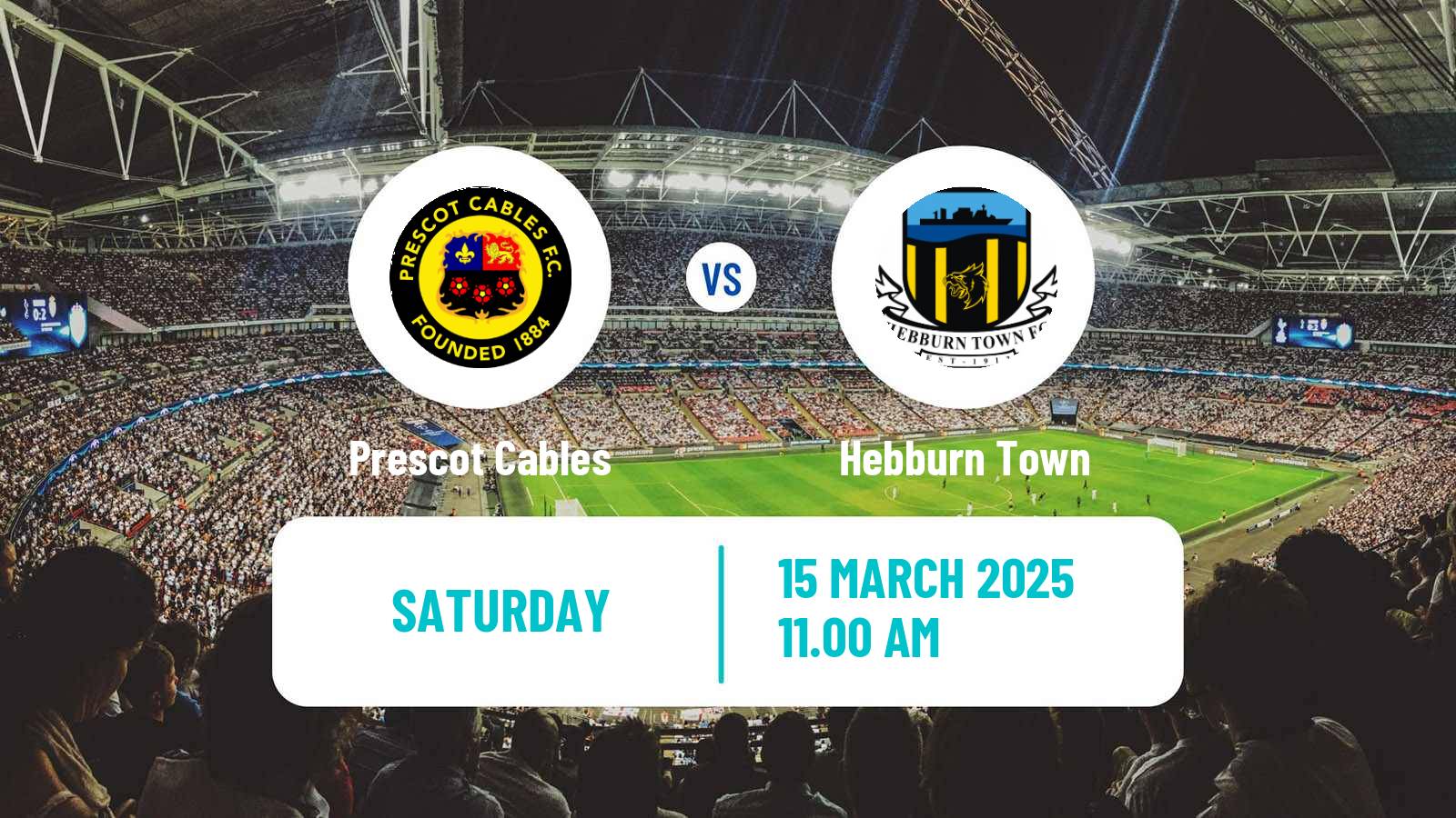 Soccer English NPL Premier Division Prescot Cables - Hebburn Town