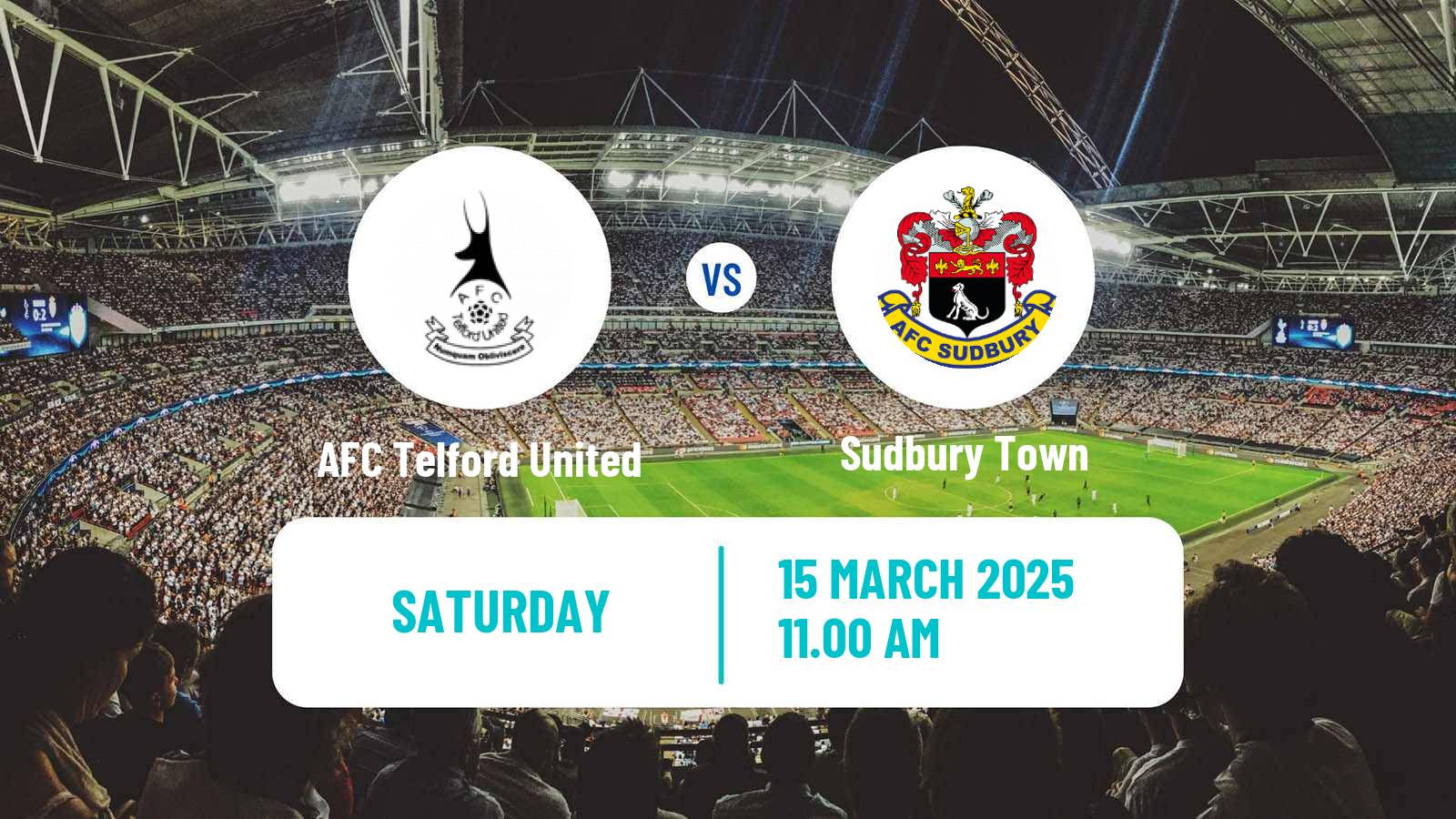Soccer English Southern League Central Division AFC Telford United - Sudbury Town