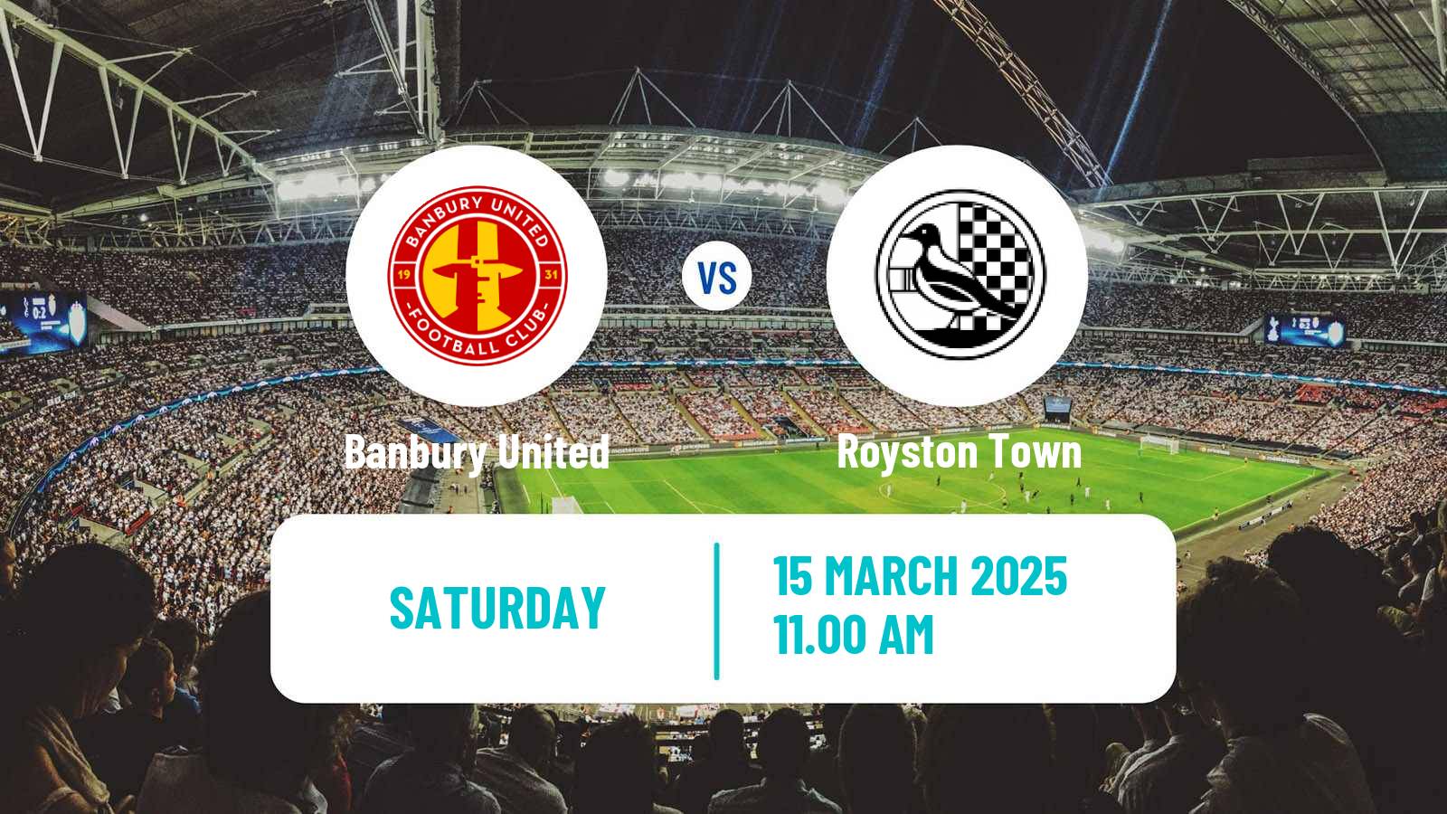 Soccer English Southern League Central Division Banbury United - Royston Town