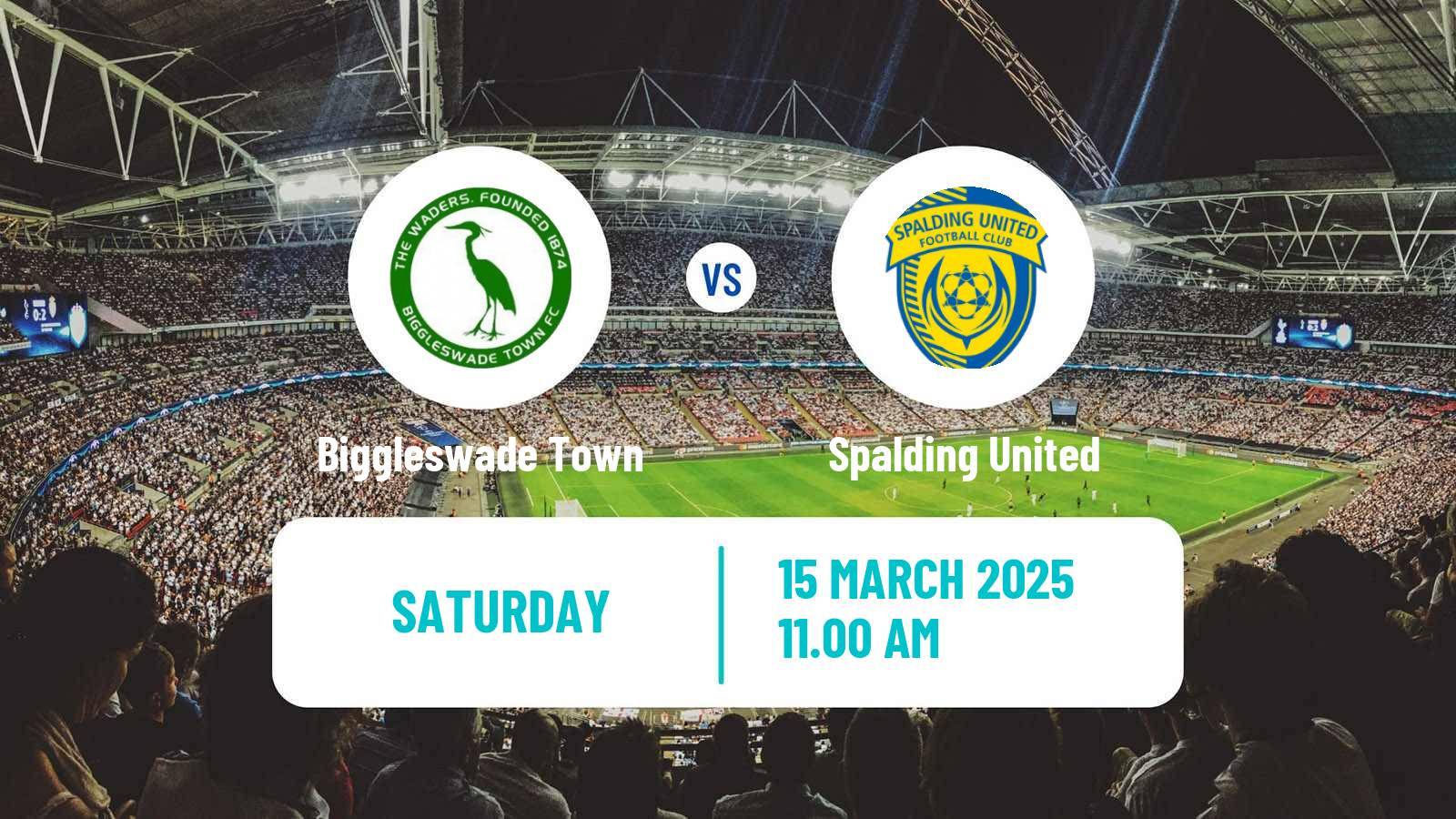 Soccer English Southern League Central Division Biggleswade Town - Spalding United