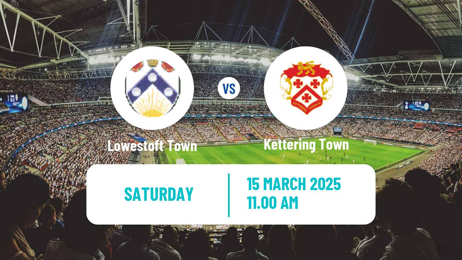 Soccer English Southern League Central Division Lowestoft Town - Kettering Town