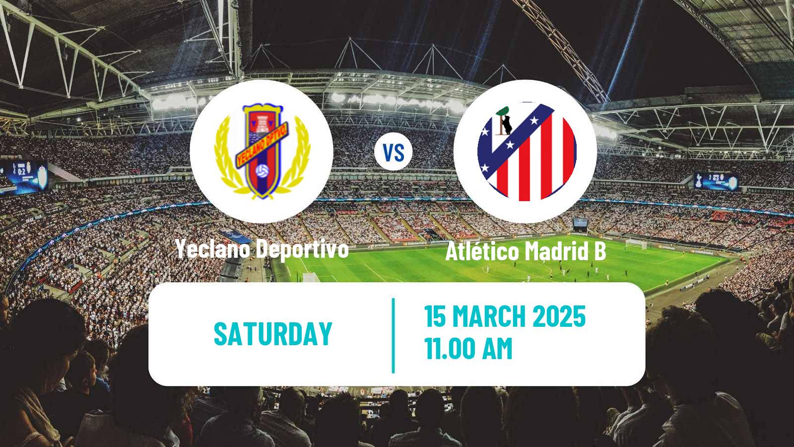 Soccer Spanish Primera RFEF Group 2 Yeclano Deportivo - Atlético Madrid B