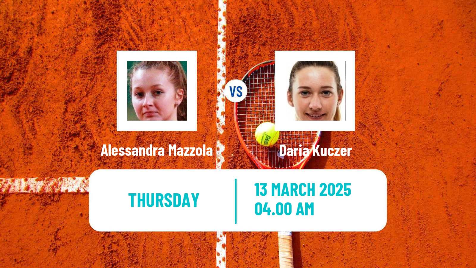 Tennis ITF W15 Antalya 7 Women Alessandra Mazzola - Daria Kuczer