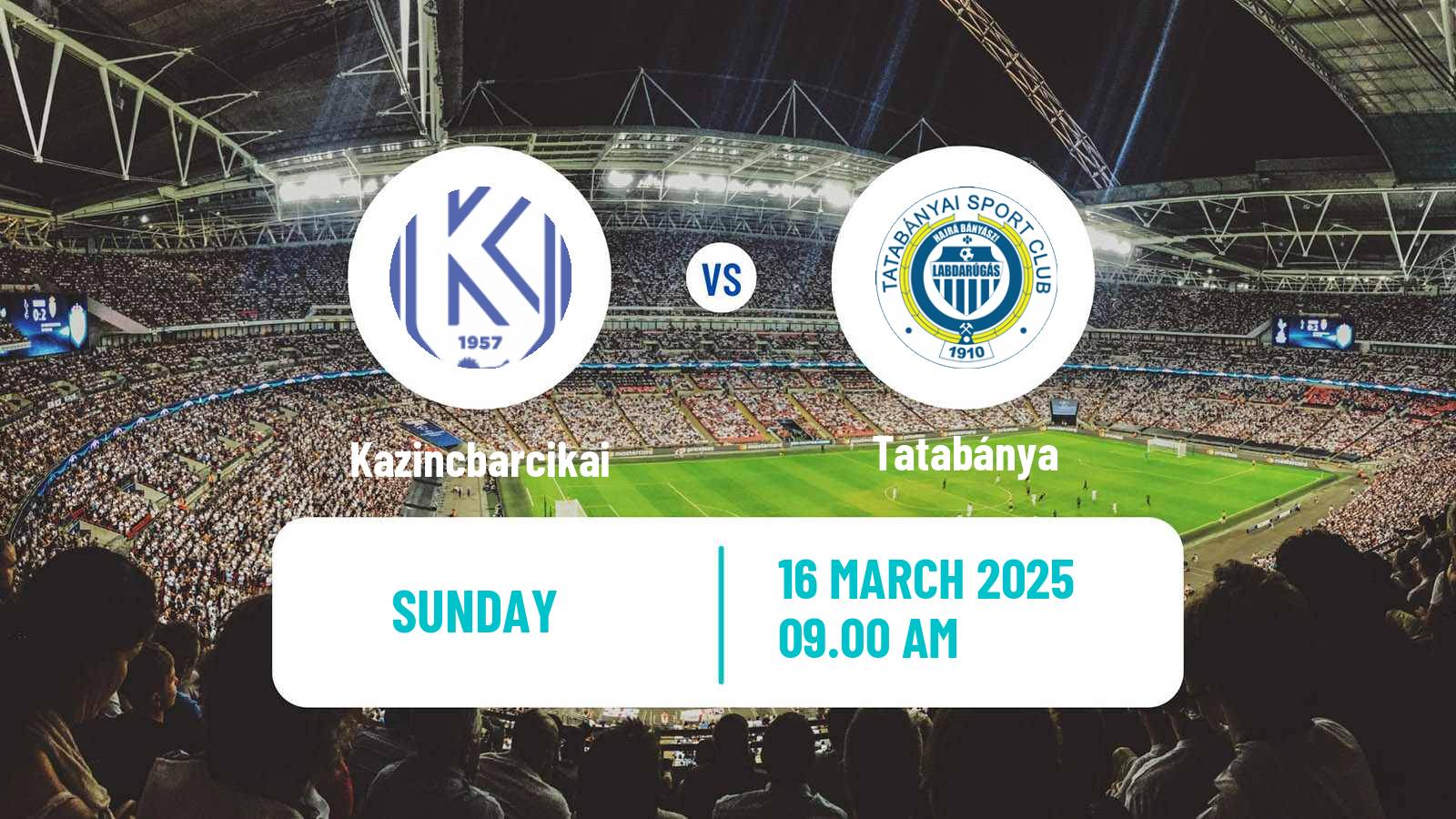 Soccer Hungarian NB II Kazincbarcikai - Tatabánya