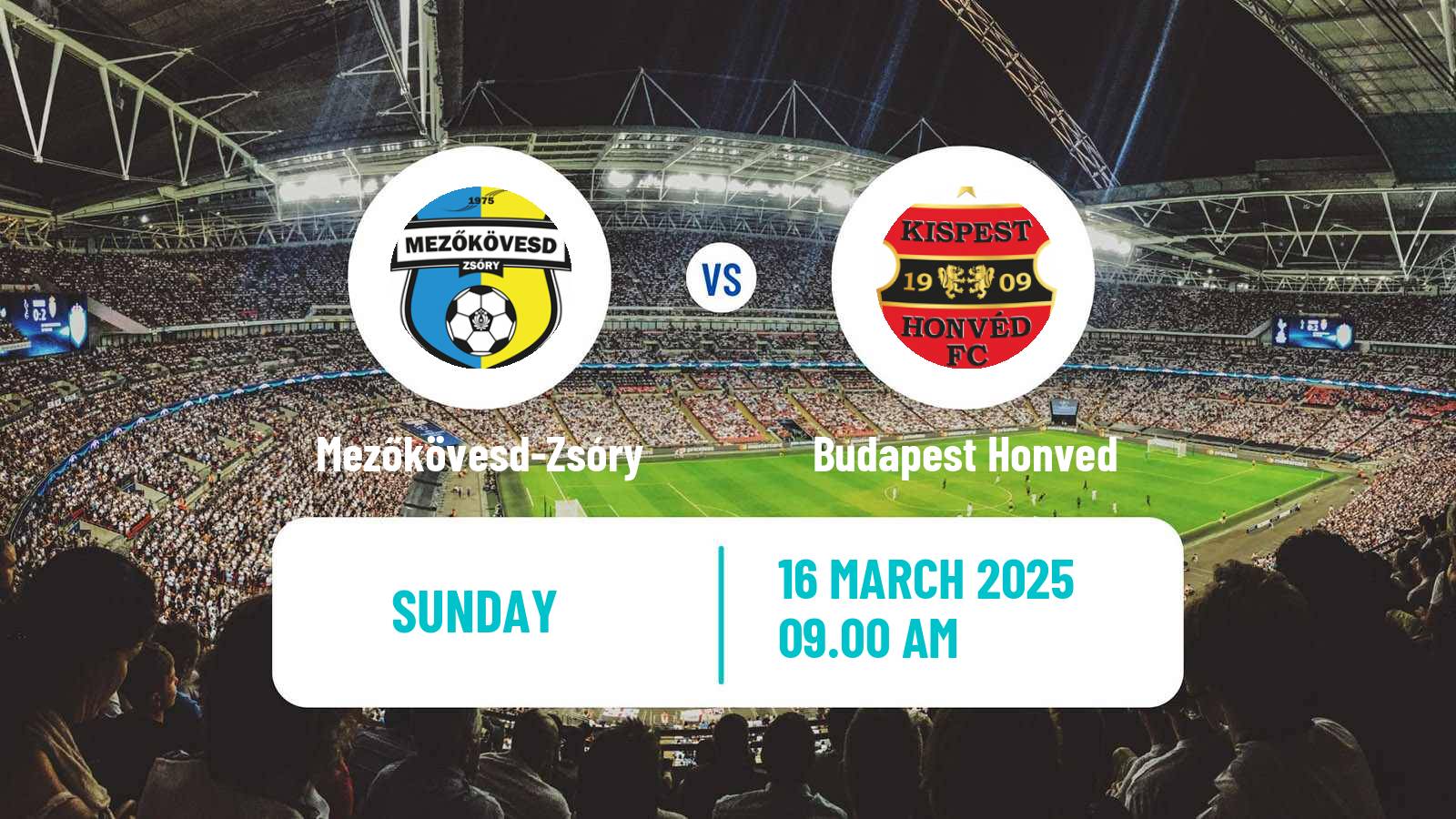 Soccer Hungarian NB II Mezőkövesd-Zsóry - Budapest Honved