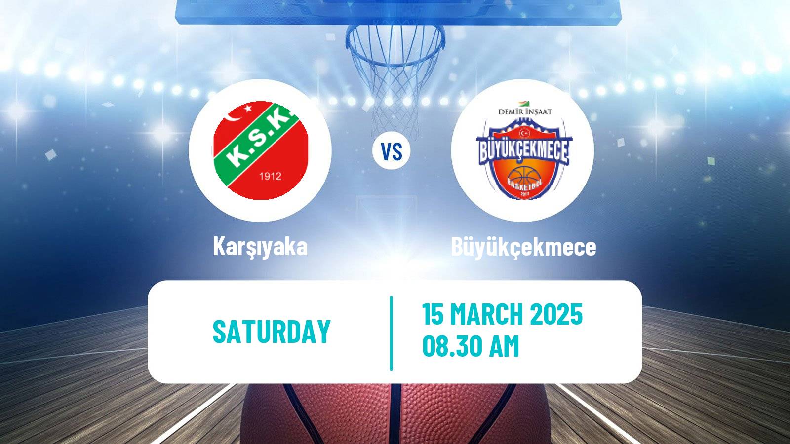 Basketball Turkish Basketball Super Ligi Karşıyaka - Büyükçekmece