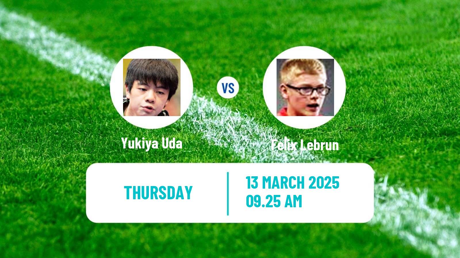 Table tennis Wtt Champions Chongqing Men Yukiya Uda - Felix Lebrun