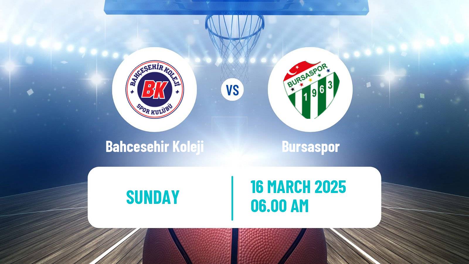Basketball Turkish Basketball Super Ligi Bahcesehir Koleji - Bursaspor