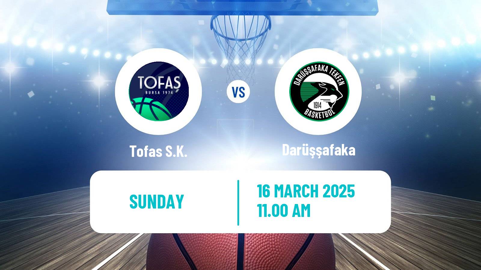 Basketball Turkish Basketball Super Ligi Tofaş - Darüşşafaka