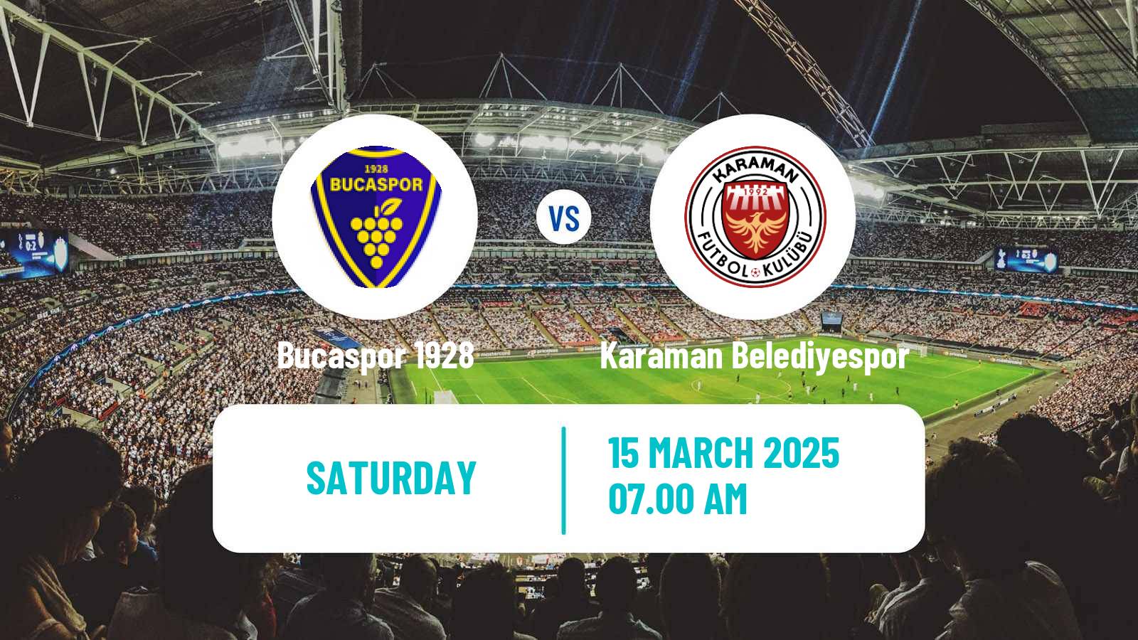 Soccer Turkish Second League Red Group Bucaspor 1928 - Karaman Belediyespor
