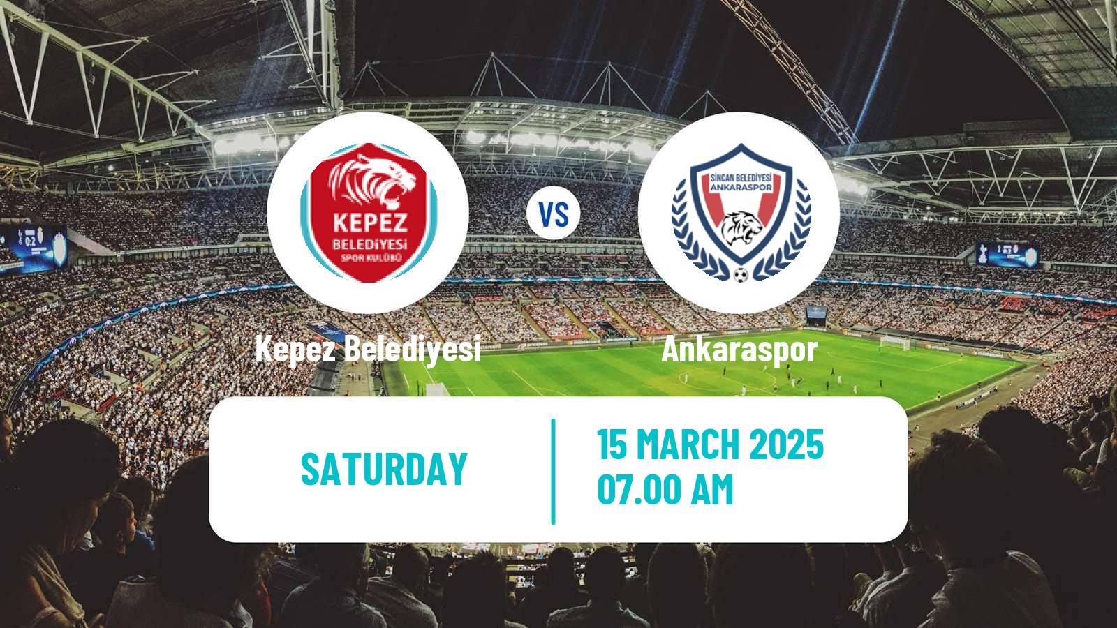 Soccer Turkish Second League White Group Kepez Belediyesi - Ankaraspor