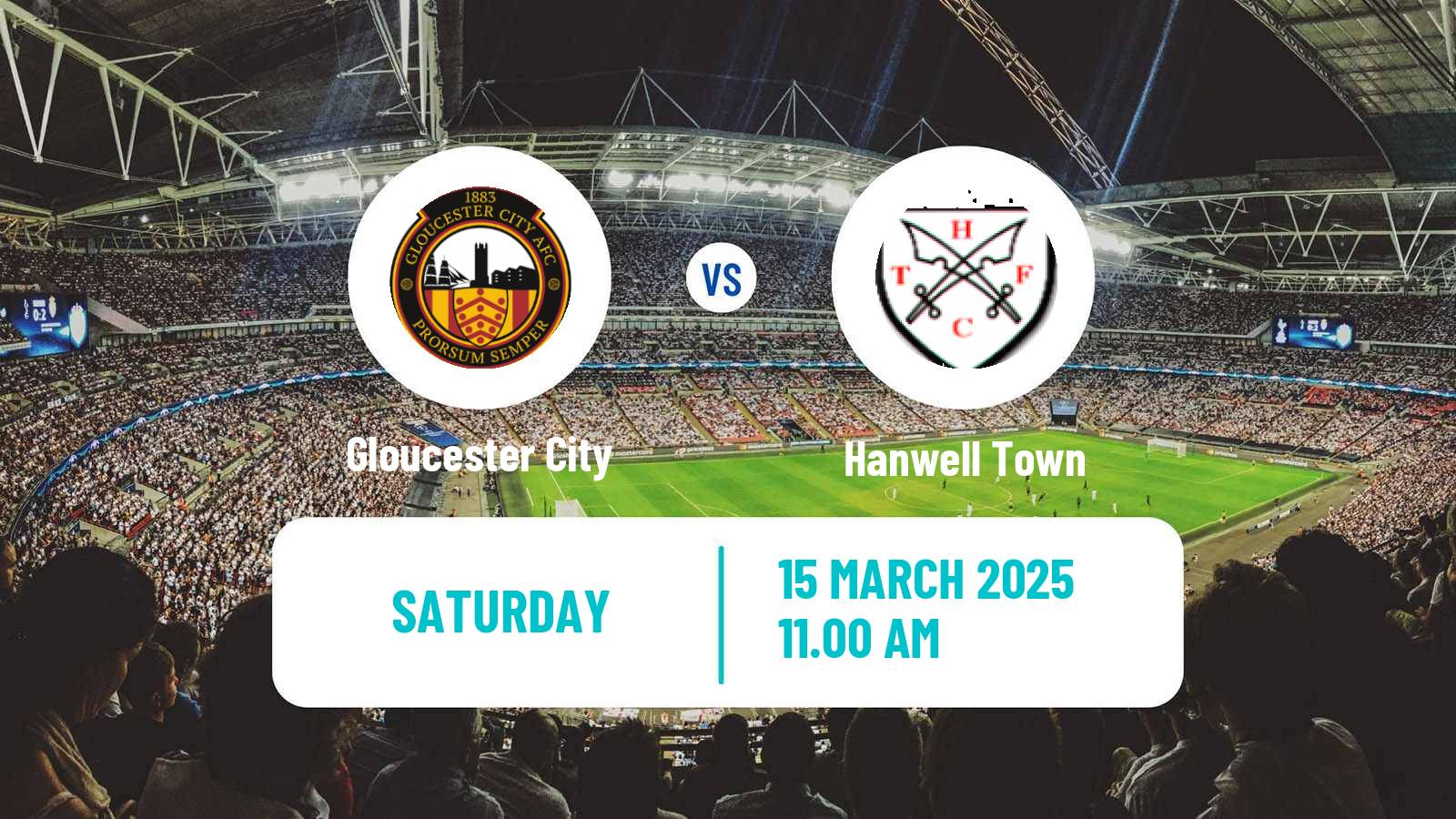 Soccer English Southern League South Division Gloucester City - Hanwell Town