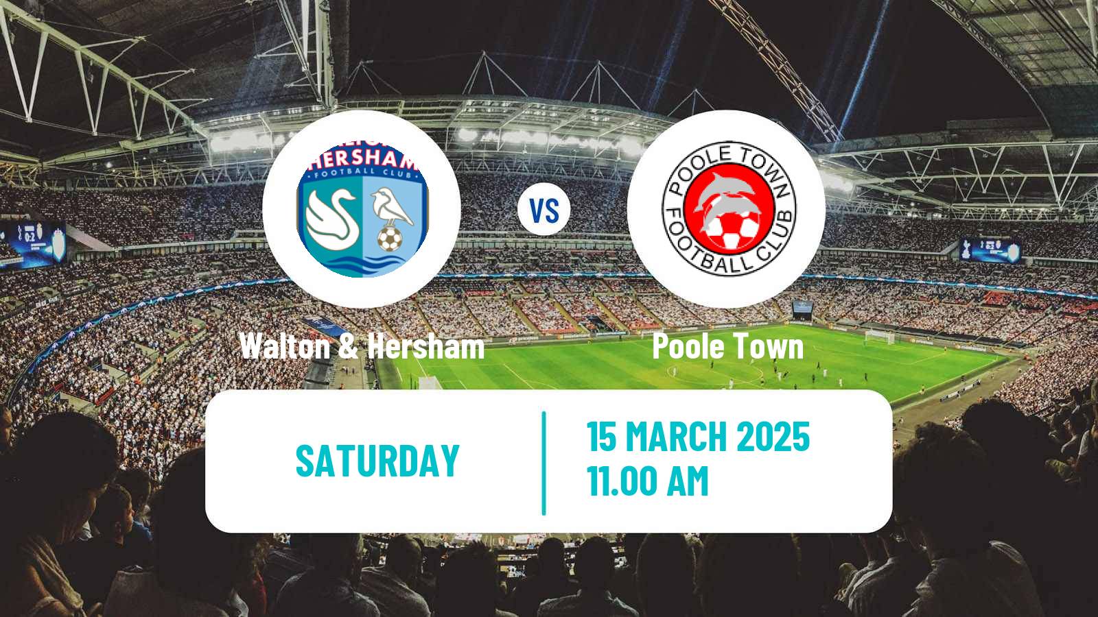 Soccer English Southern League South Division Walton & Hersham - Poole Town