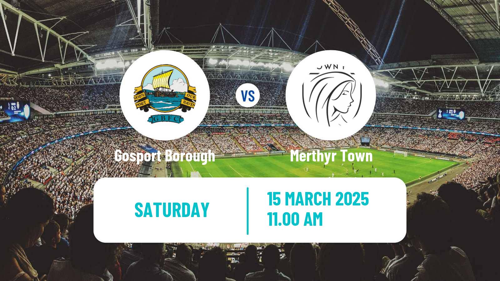 Soccer English Southern League South Division Gosport Borough - Merthyr Town