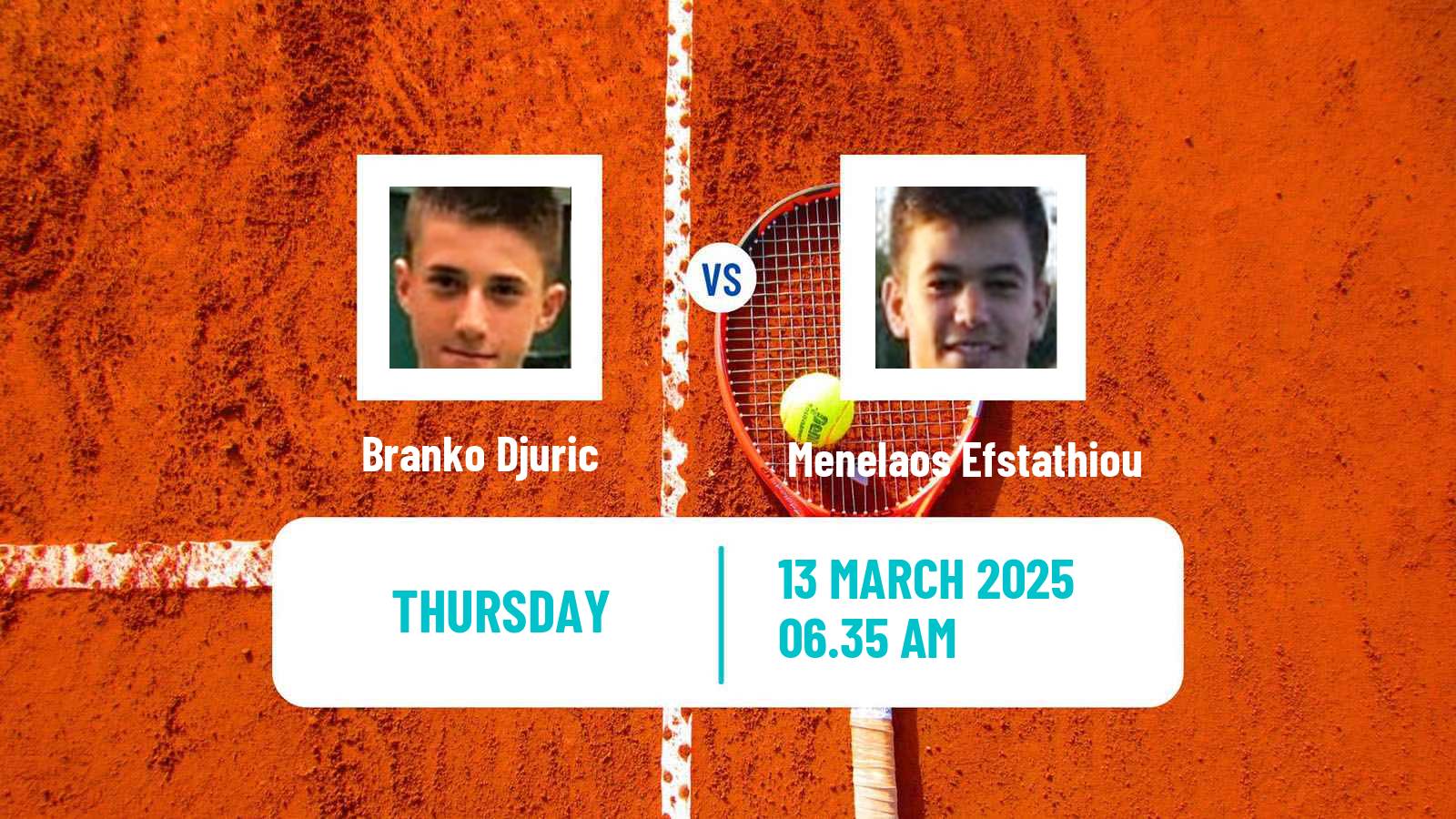 Tennis ITF M15 Alaminos Men Branko Djuric - Menelaos Efstathiou