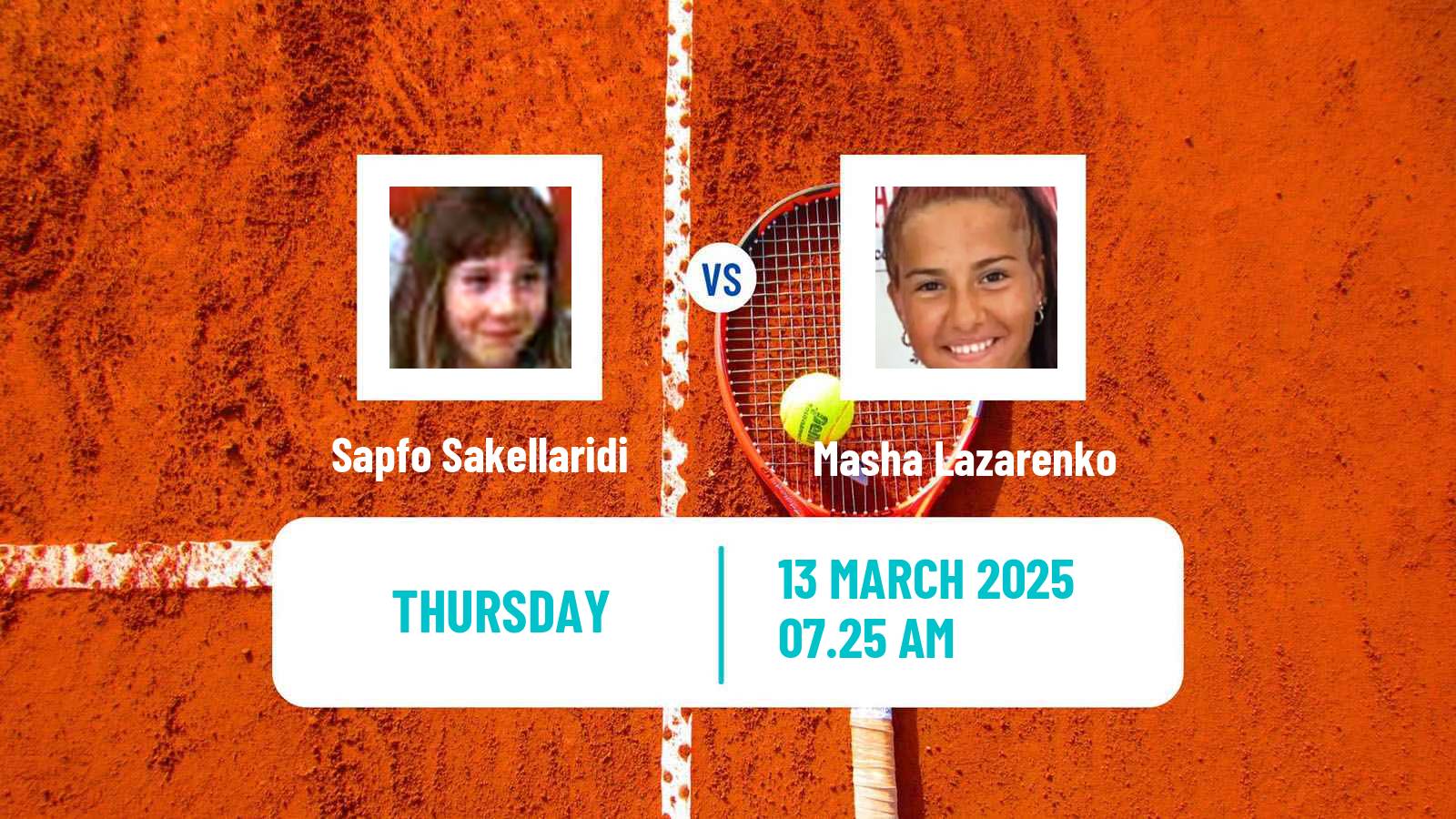 Tennis ITF W15 Monastir 10 Women Sapfo Sakellaridi - Masha Lazarenko