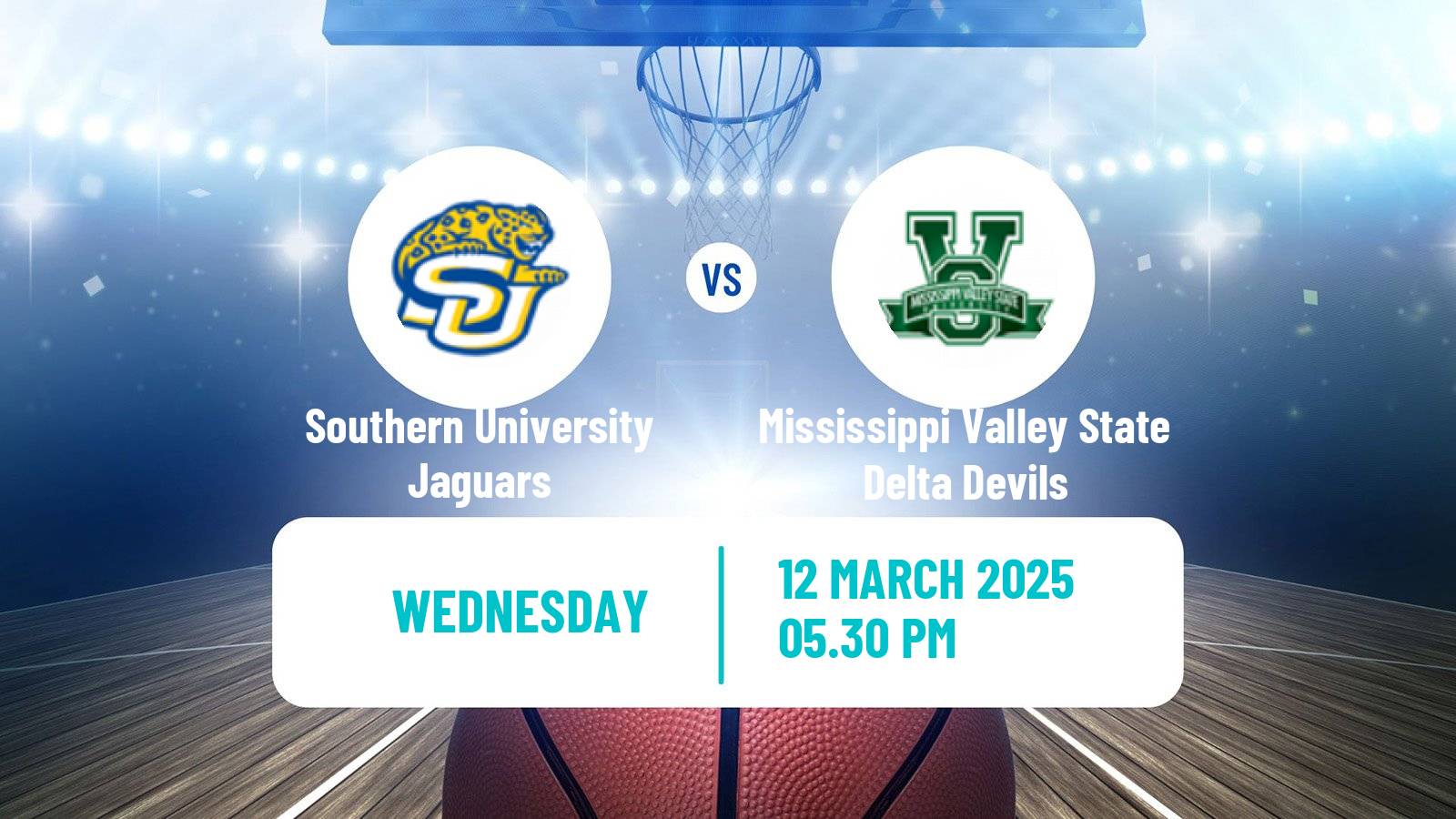 Basketball NCAA College Basketball Women Southern University Jaguars - Mississippi Valley State Delta Devils