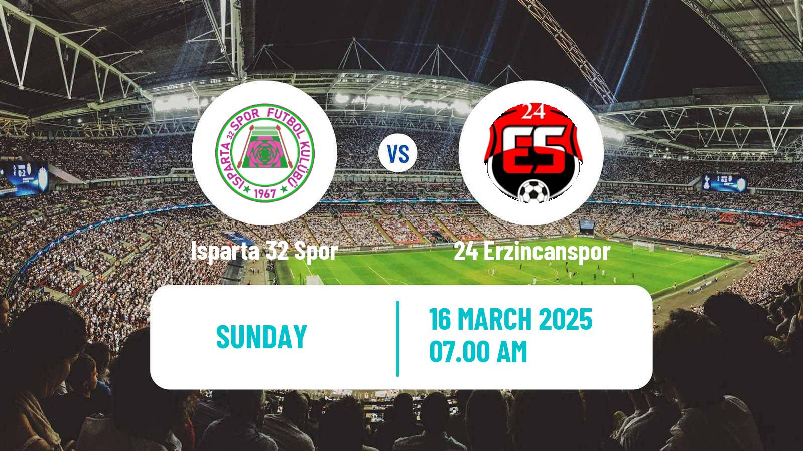 Soccer Turkish Second League White Group Isparta 32 Spor - 24 Erzincanspor
