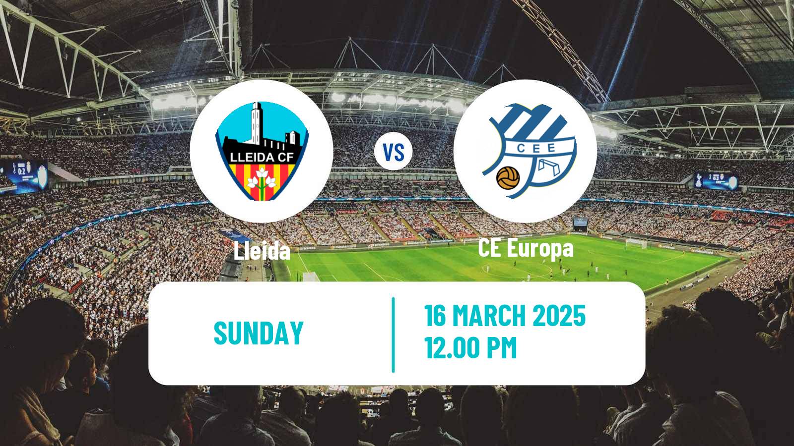 Soccer Spanish Segunda RFEF - Group 3 Lleida - CE Europa