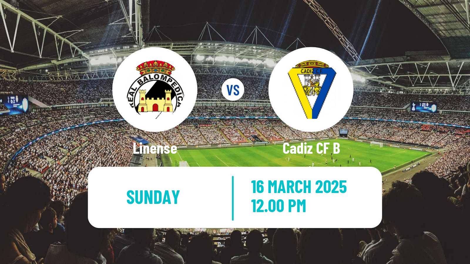 Soccer Spanish Segunda RFEF - Group 4 Linense - Cadiz CF B