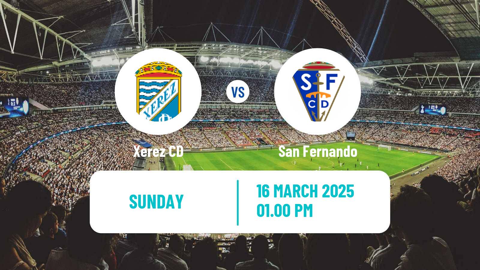 Football Spanish Segunda RFEF - Group 4 Xerez CD - San Fernando