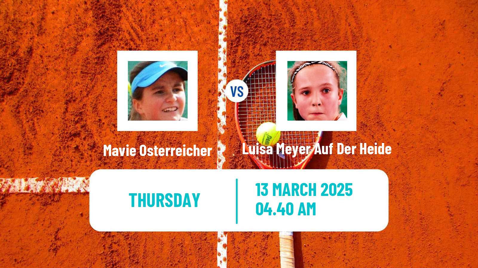 Tennis ITF W15 Monastir 10 Women Mavie Osterreicher - Luisa Meyer Auf Der Heide