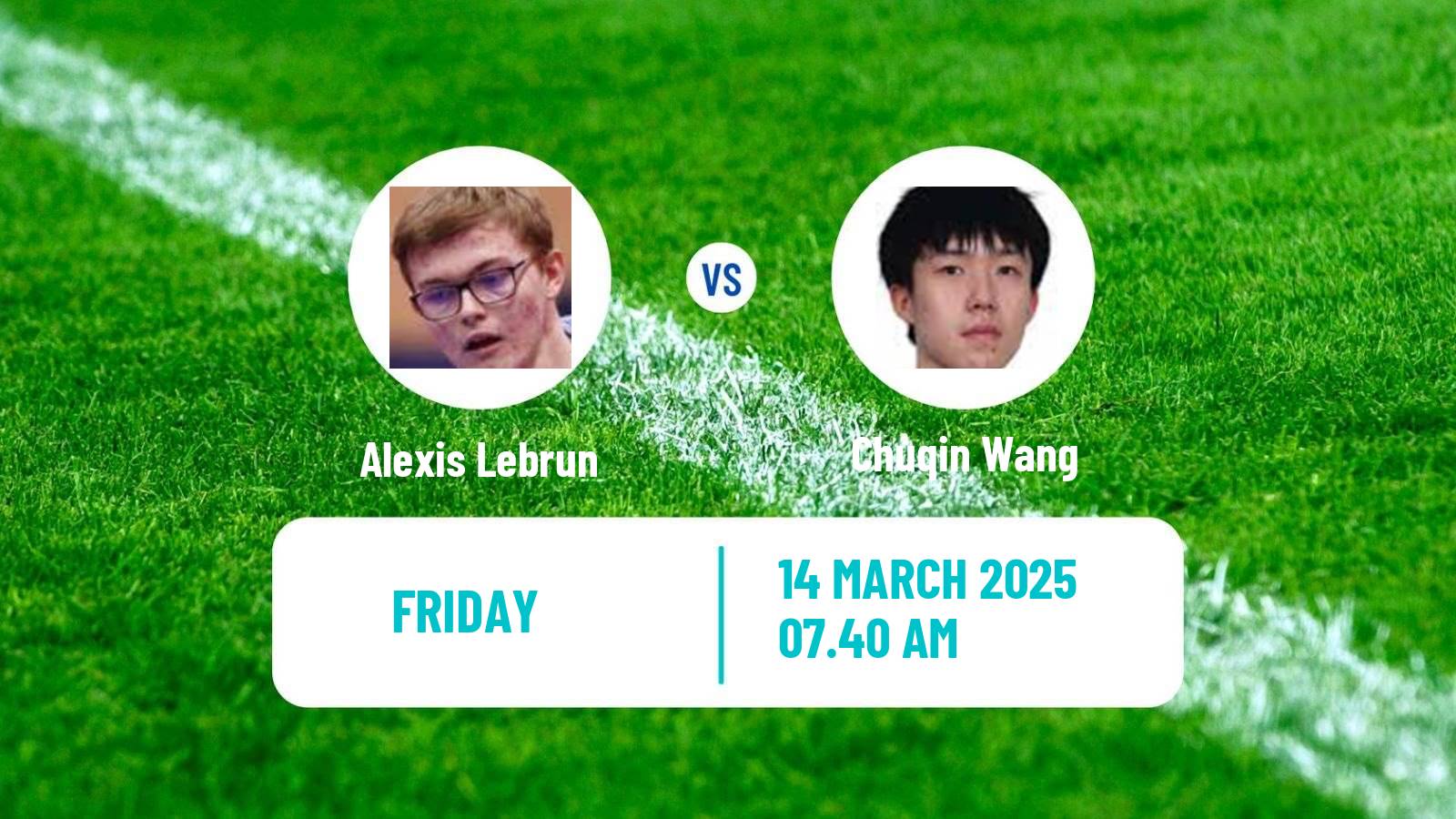 Table tennis Wtt Champions Chongqing Men Alexis Lebrun - Chuqin Wang