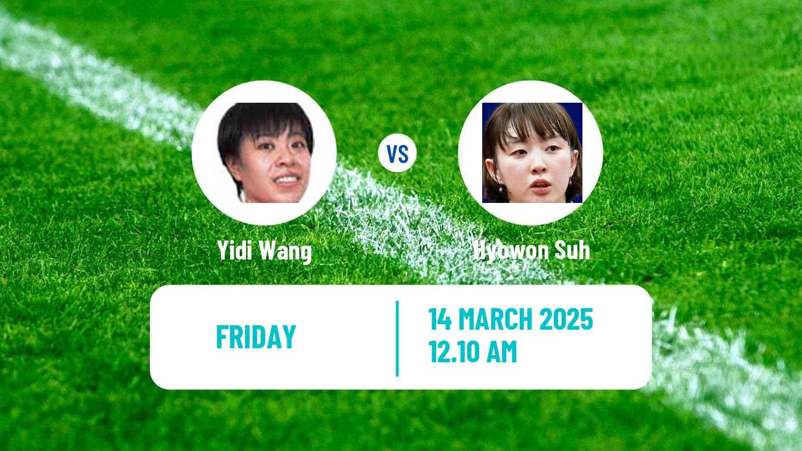 Table tennis Wtt Champions Chongqing Women Yidi Wang - Hyowon Suh