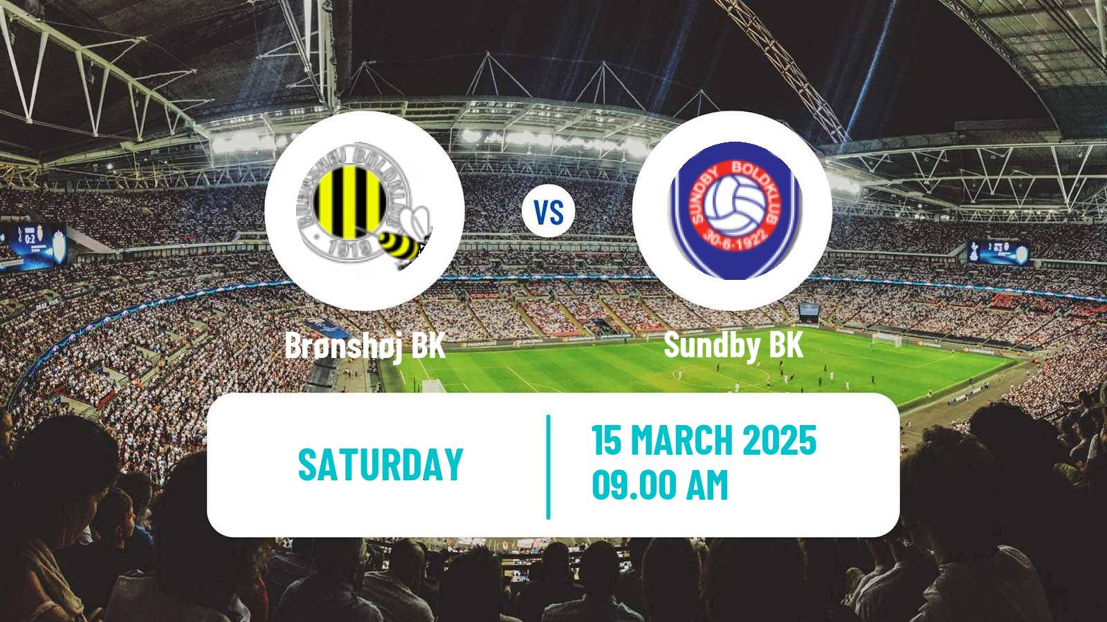 Football Danish 3 Division Brønshøj BK - Sundby