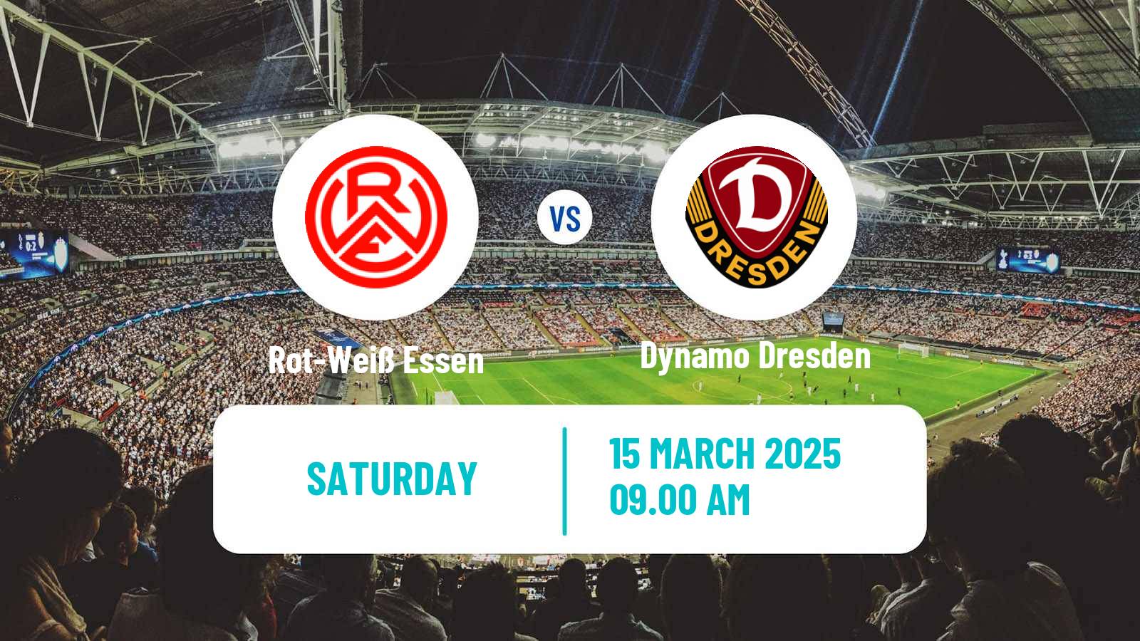 Soccer German 3 Bundesliga Rot-Weiß Essen - Dynamo Dresden