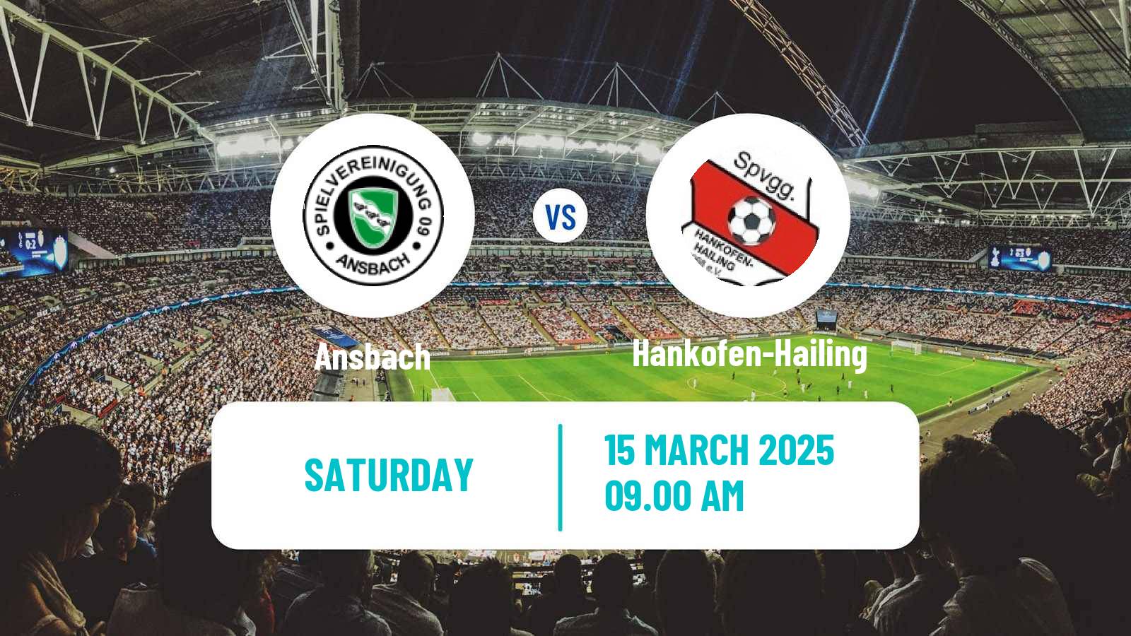 Football German Regionalliga Bayern Ansbach - Hankofen-Hailing