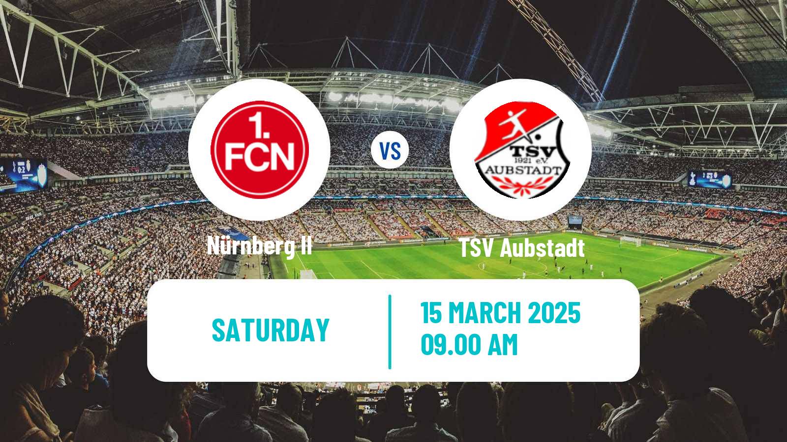 Soccer German Regionalliga Bayern Nürnberg II - Aubstadt