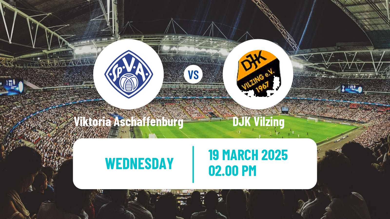Soccer German Regionalliga Bayern Viktoria Aschaffenburg - Vilzing
