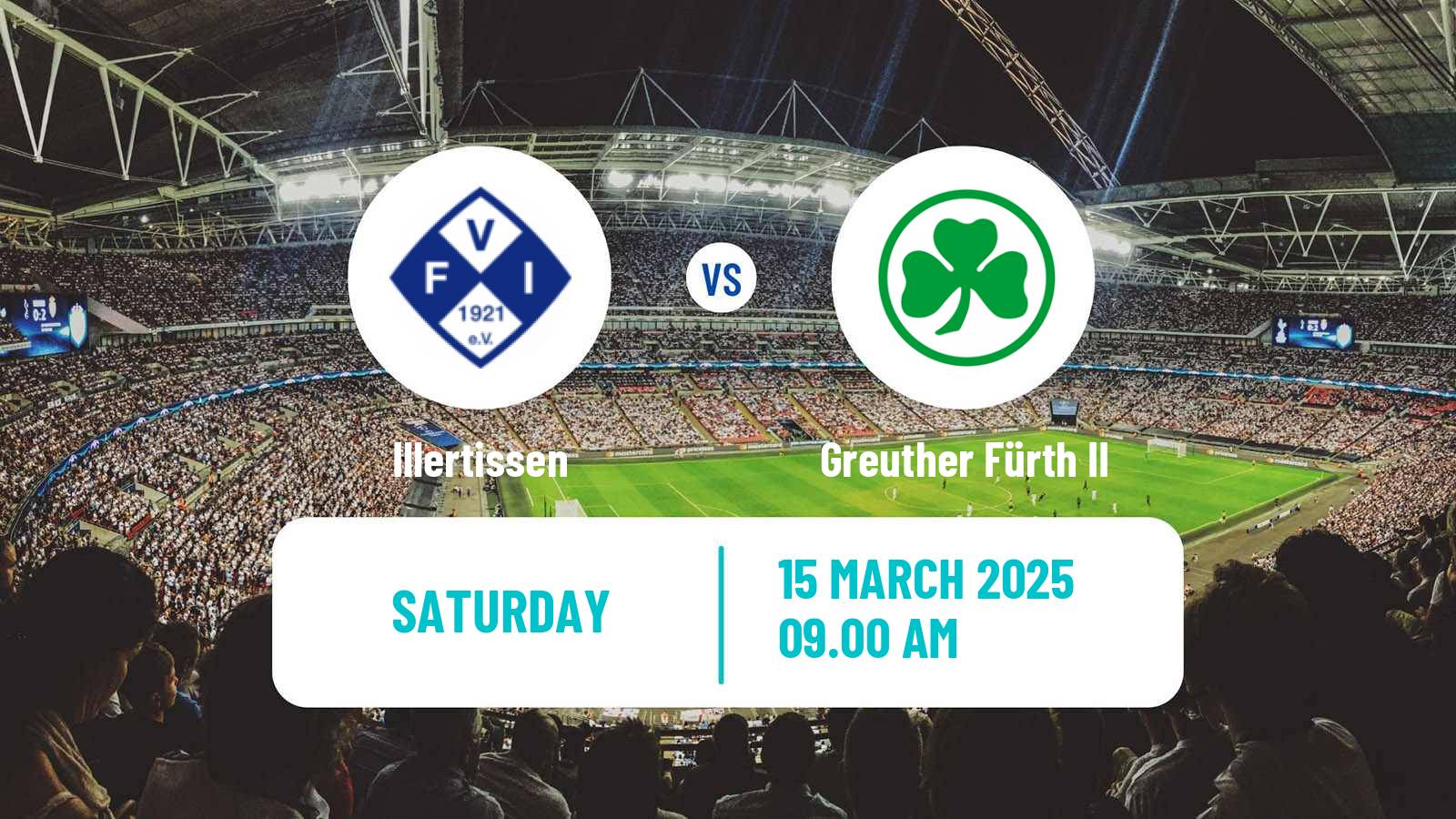 Football German Regionalliga Bayern Illertissen - Greuther Fürth II