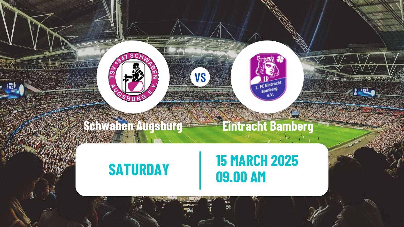 Soccer German Regionalliga Bayern Schwaben Augsburg - Eintracht Bamberg