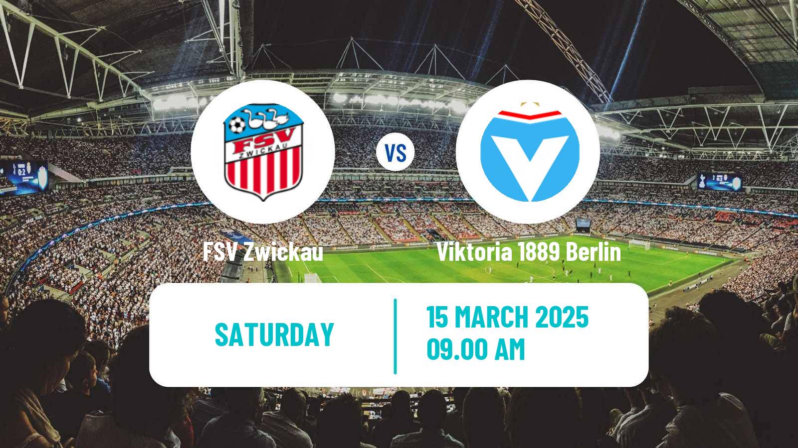 Soccer German Regionalliga Nordost Zwickau - Viktoria 1889 Berlin