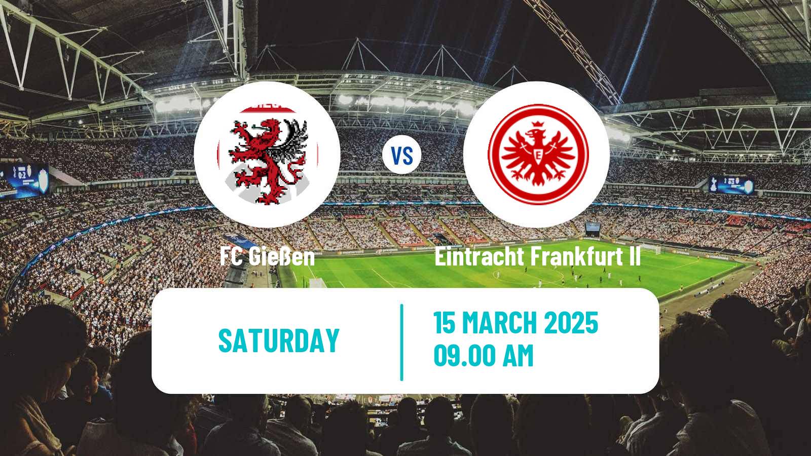 Soccer German Regionalliga Sudwest Gießen - Eintracht Frankfurt II