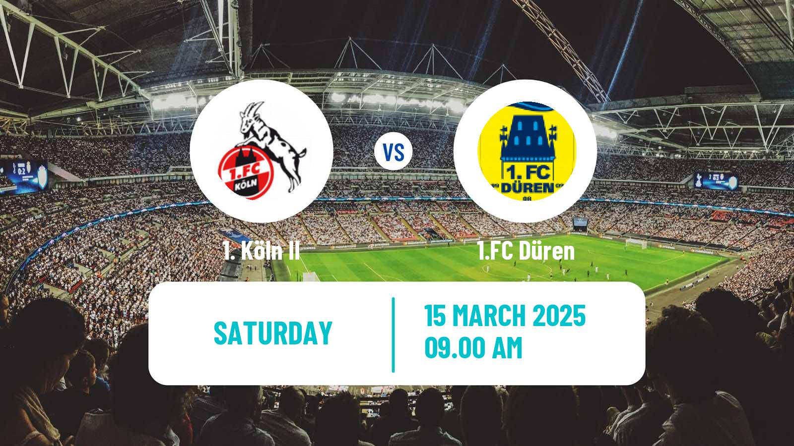 Soccer German Regionalliga West Köln II - Düren