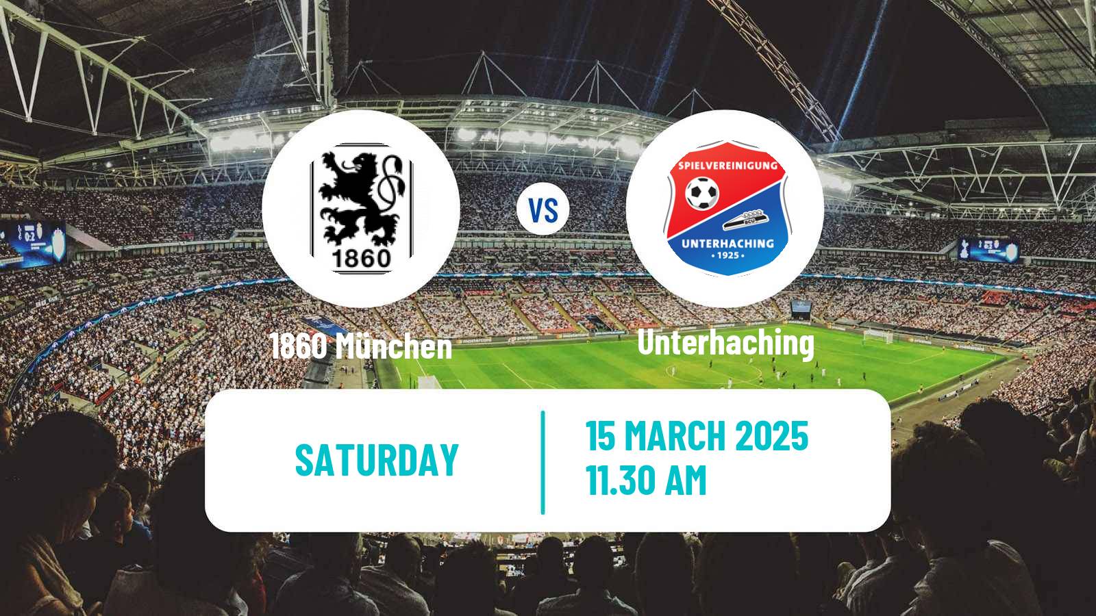 Football German 3 Bundesliga 1860 München - Unterhaching