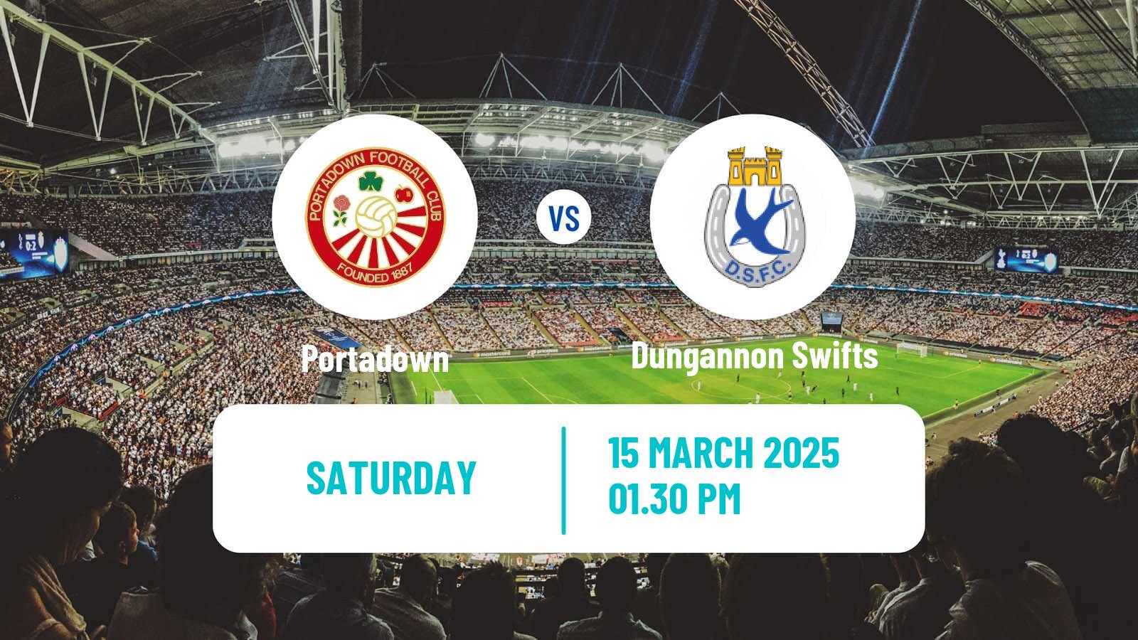 Football Northern Irish Premiership Portadown - Dungannon Swifts