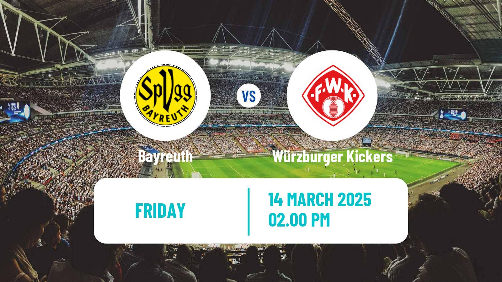 Soccer German Regionalliga Bayern Bayreuth - Würzburger Kickers