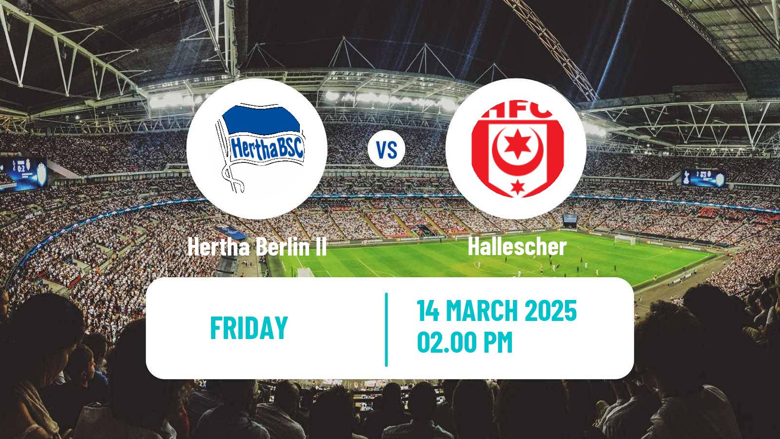Soccer German Regionalliga Nordost Hertha Berlin II - Hallescher