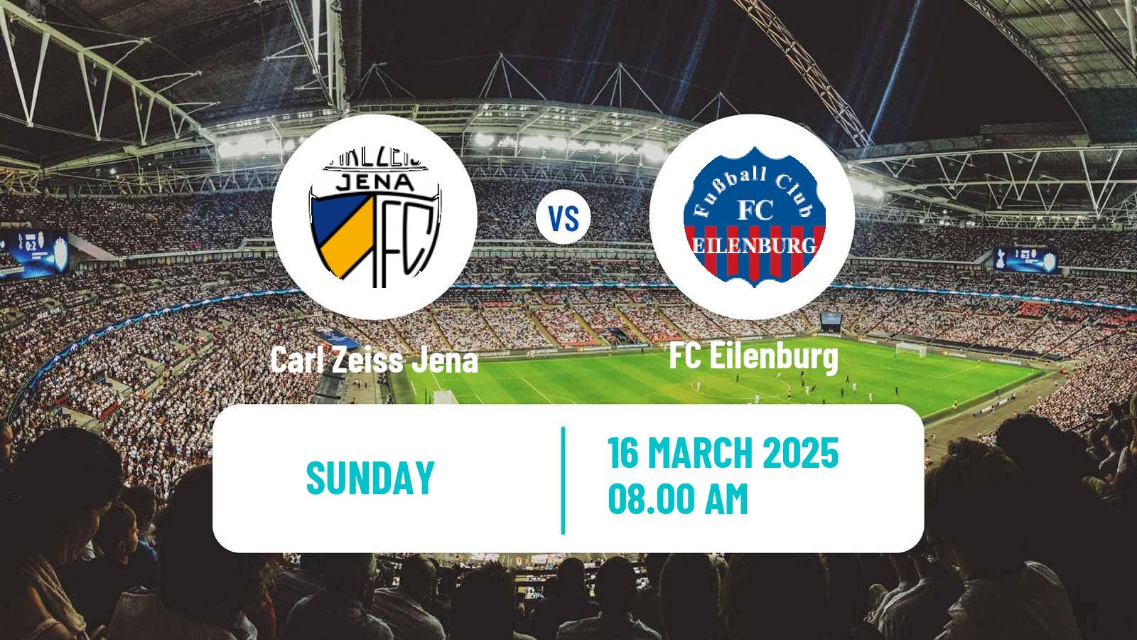Soccer German Regionalliga Nordost Carl Zeiss Jena - Eilenburg