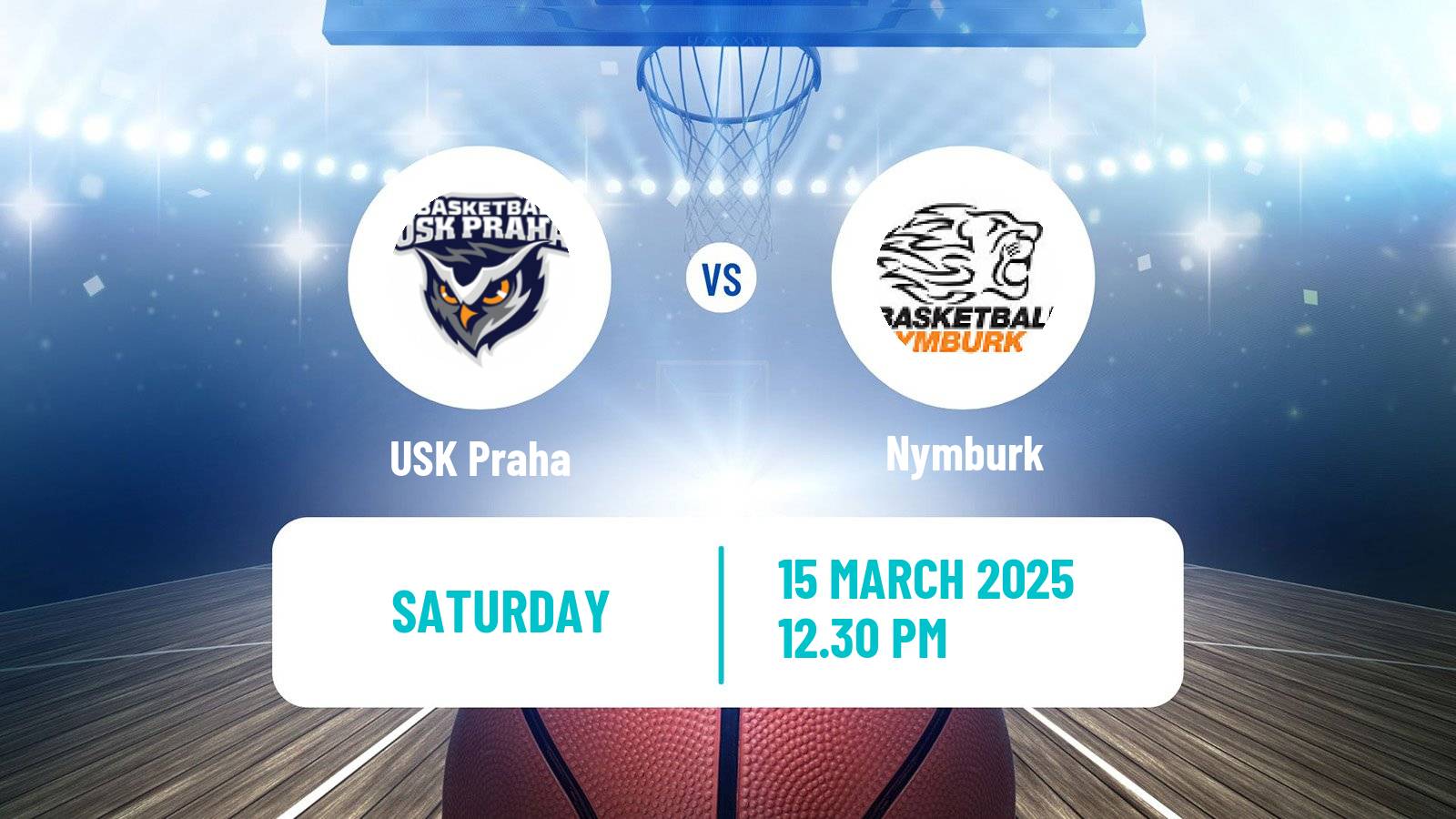 Basketball Czech NBL USK Praha - Nymburk